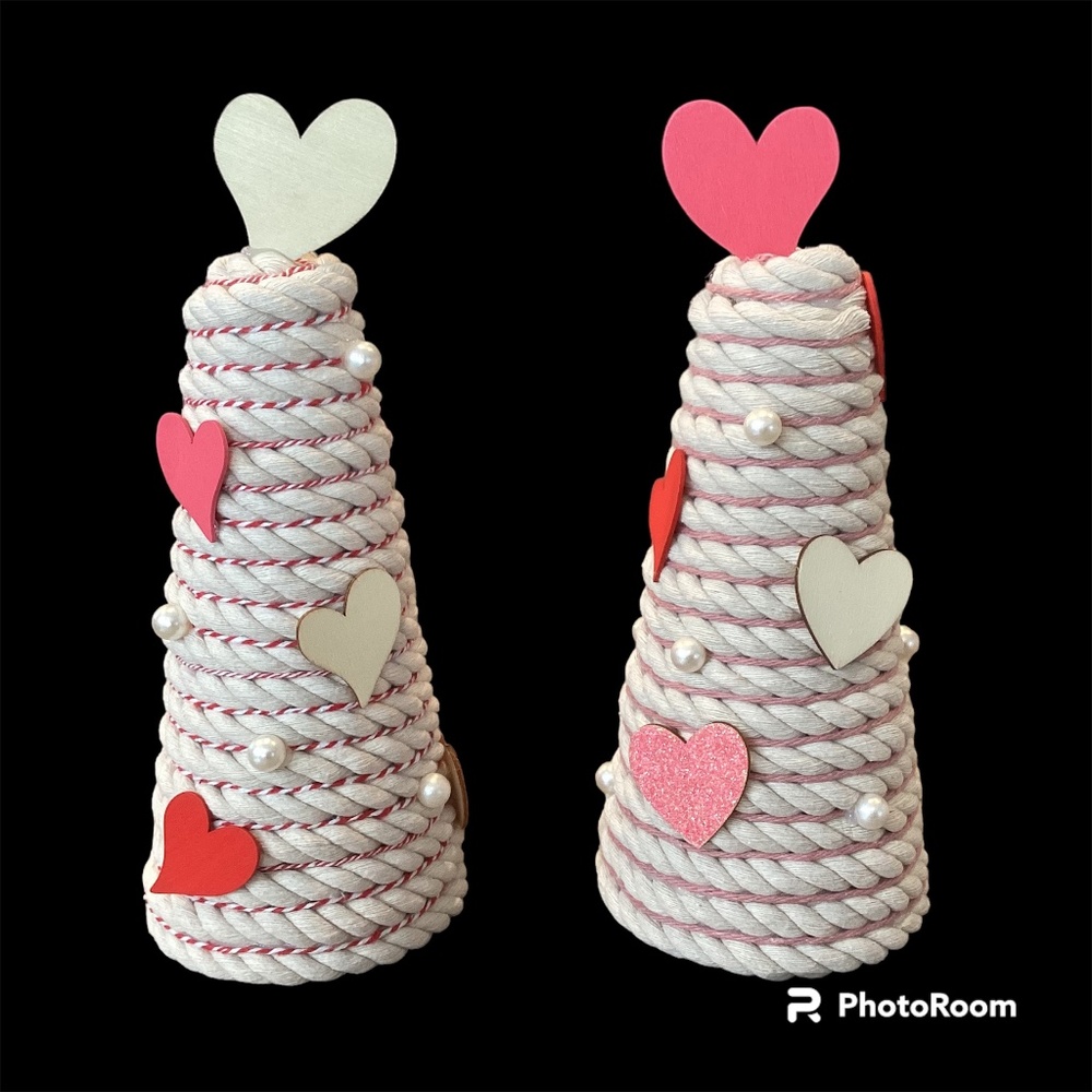 Valentine’s Day Topiary Pair